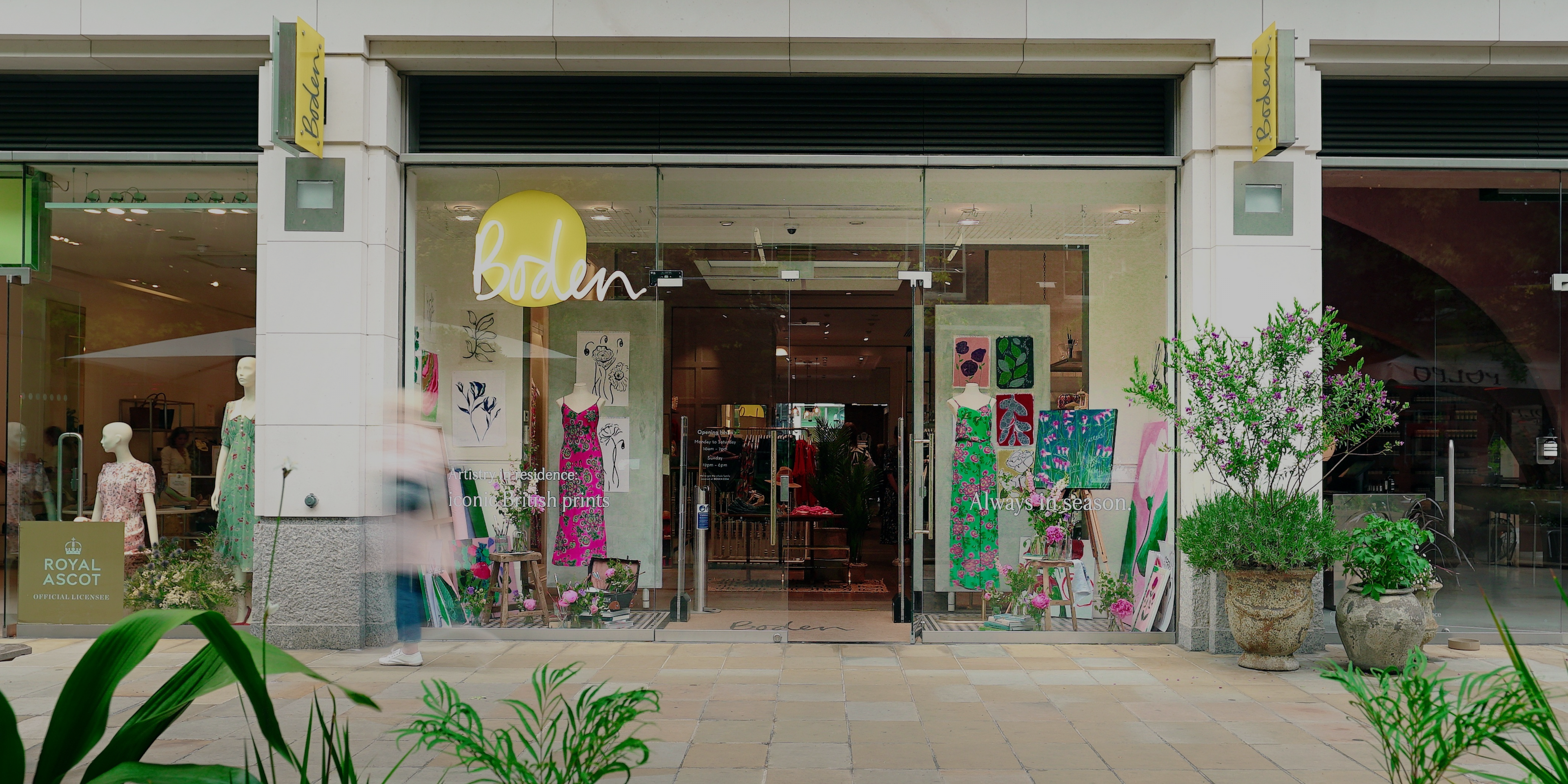 Boden branded store front