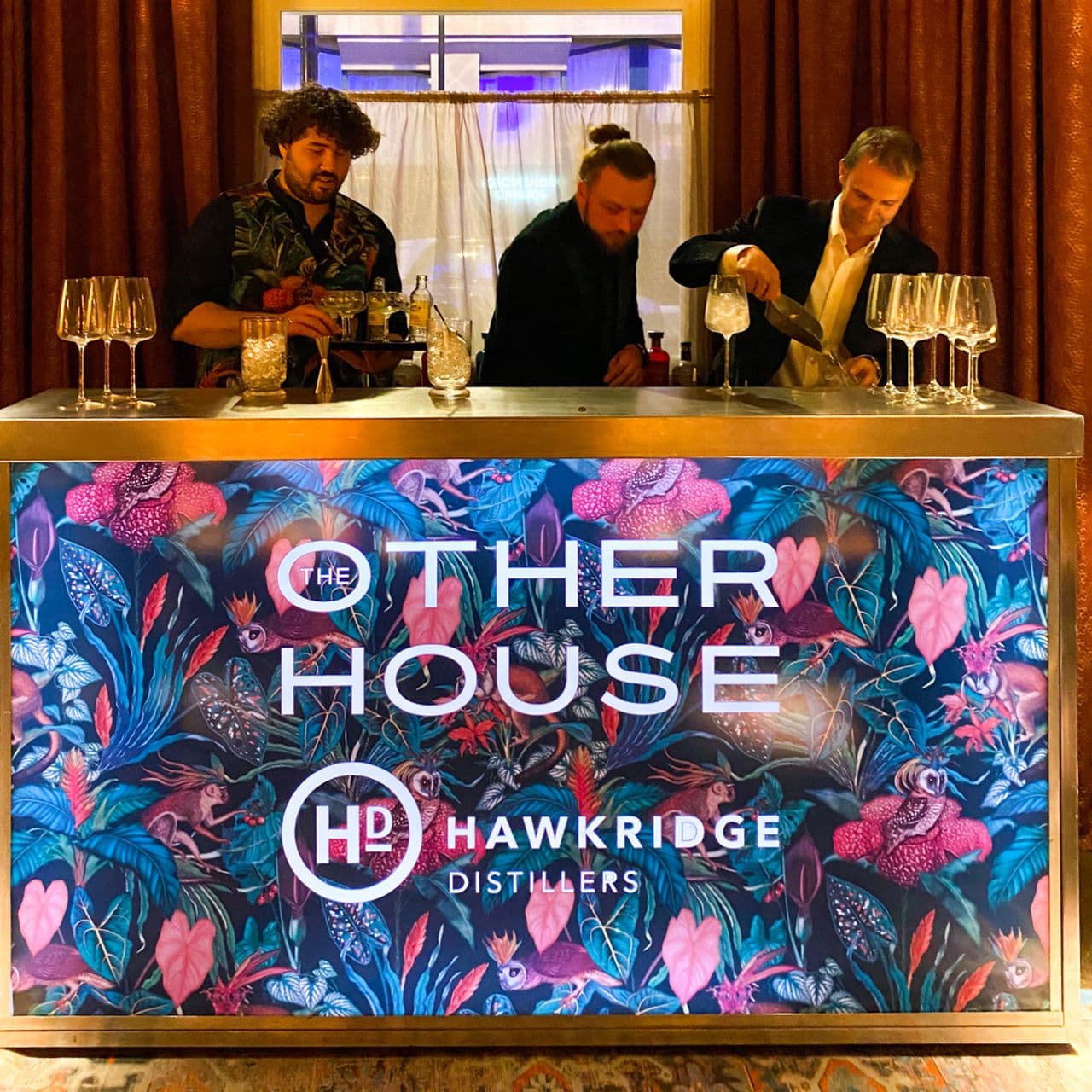 The Other House branded drinks station