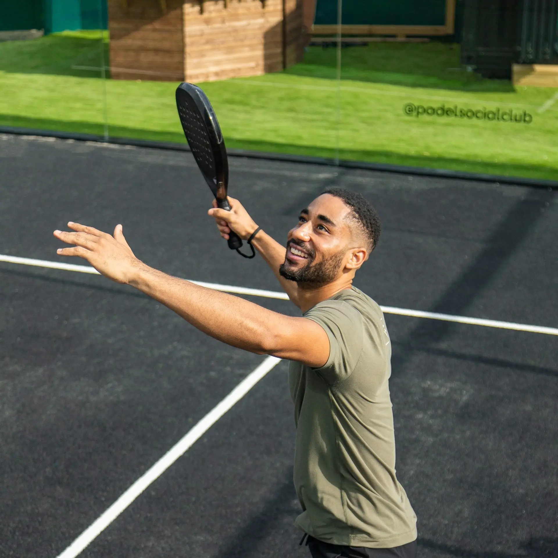 Man playing padel