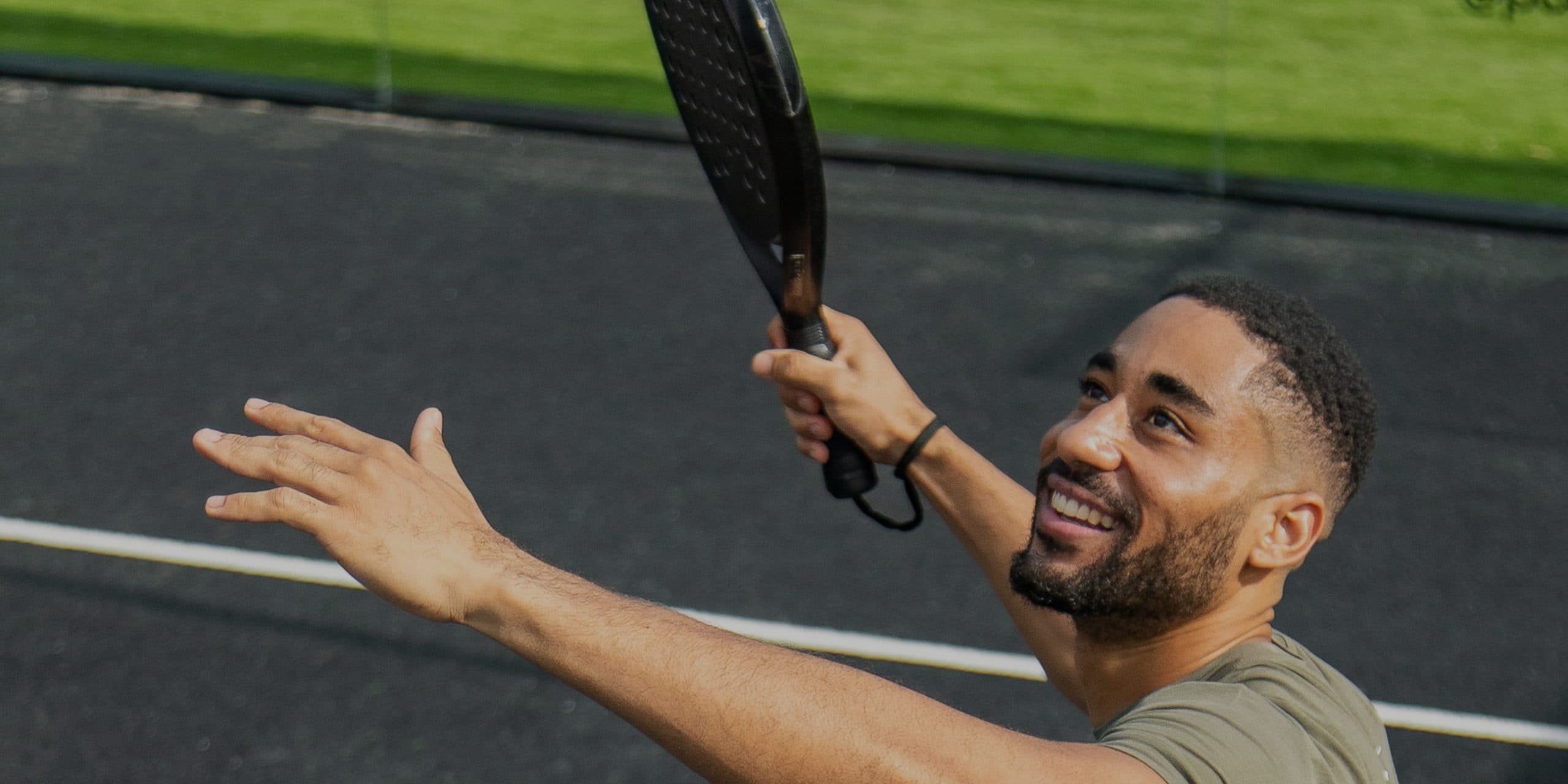 Man playing padel