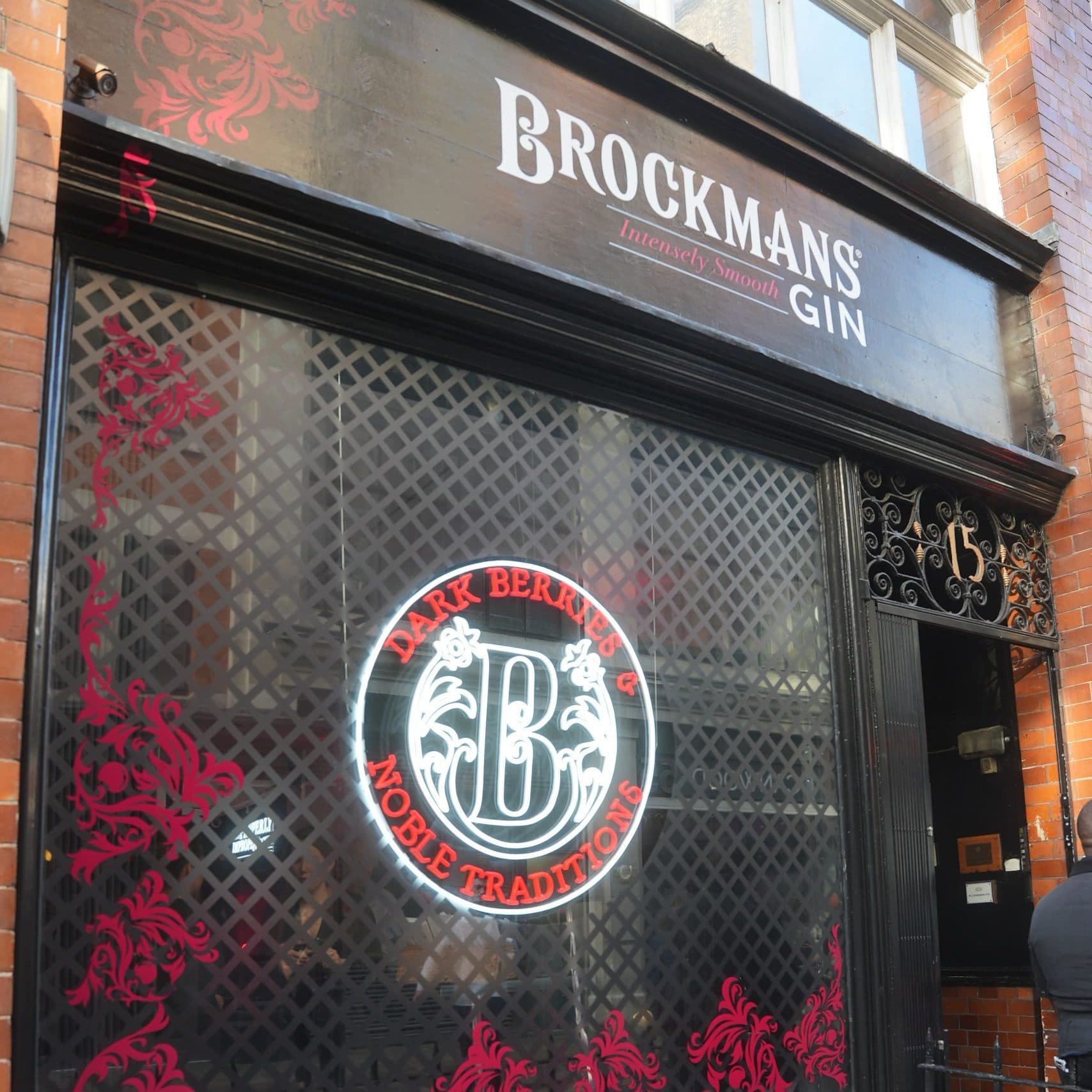 Brockmans pop up Brockmans branded store front