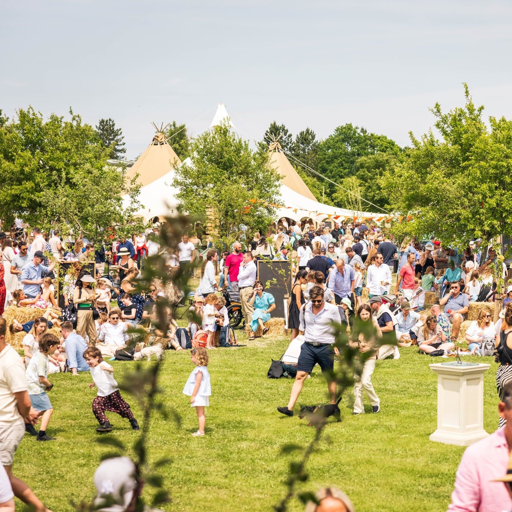 Daylesford Festival Festival crowd in green field